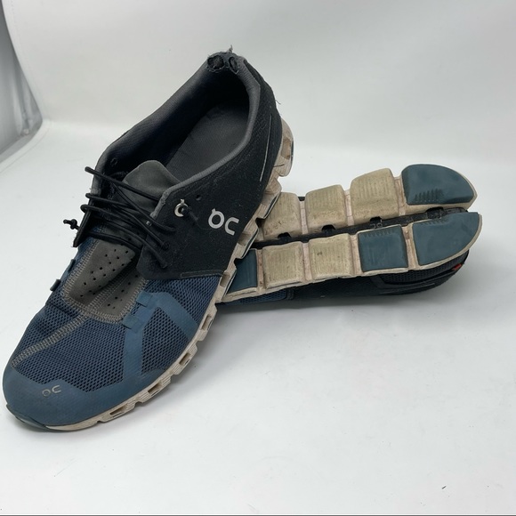 On Cloud Running 50/50 Black Men's Sz 9 heel lining wear - Picture 10 of 13